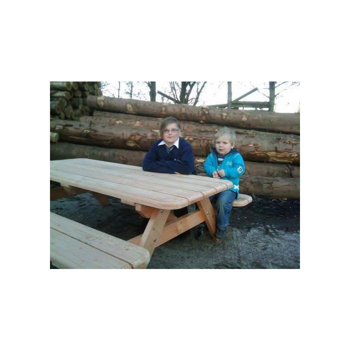 Douglas Fir Traditional Children's Picnic Bench Sustainable Furniture